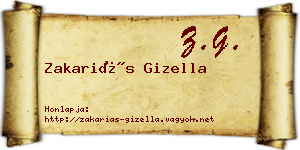 Zakariás Gizella névjegykártya