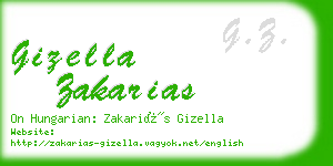 gizella zakarias business card